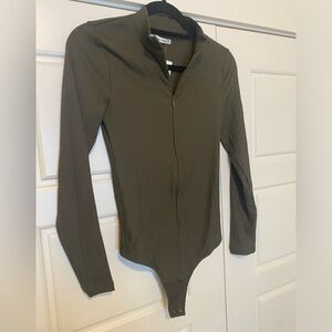 Green Abercrombie Bodysuit